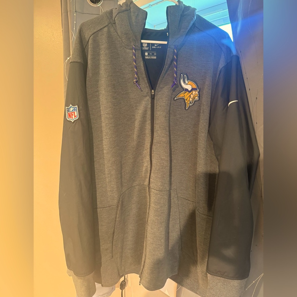 Full zip hoodie jacket. Minnesota vikings.